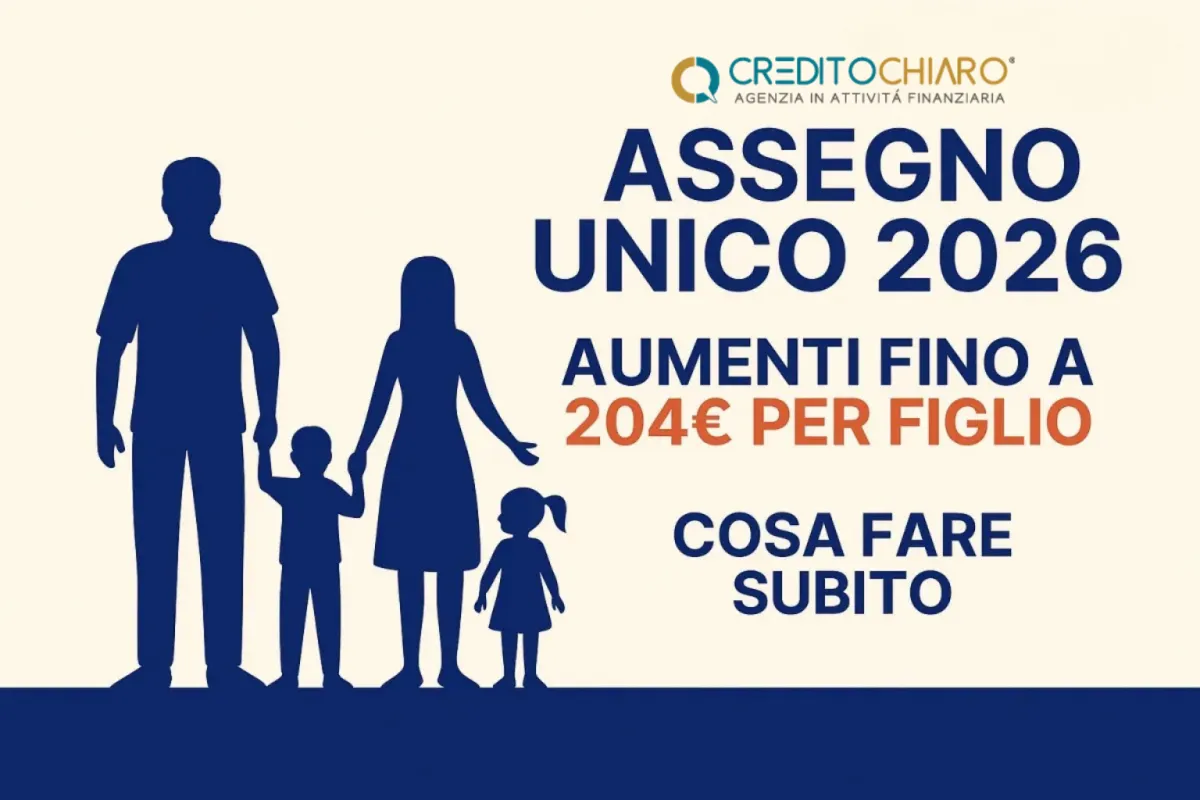 Assegno Unico 2026: Aumenti Fino a 204€ per Figlio, Cosa Fare Subito