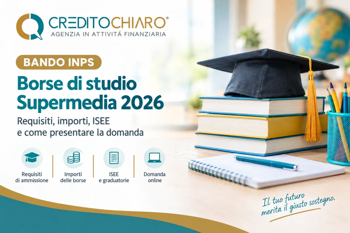 Borse di studio INPS Supermedia 2026: requisiti, importi, ISEE e domanda online