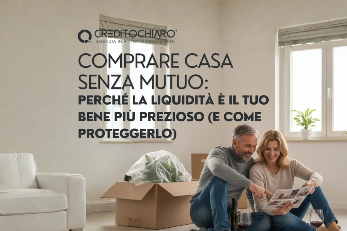 Comprare casa senza mutuo: perché la liquidità è il tuo bene più prezioso (e come proteggerlo)
