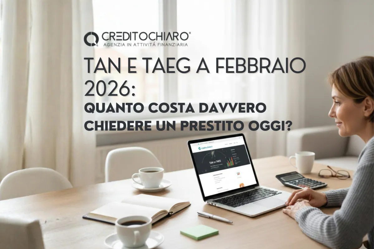 TAN e TAEG a febbraio 2026: quanto costa davvero chiedere un prestito oggi?