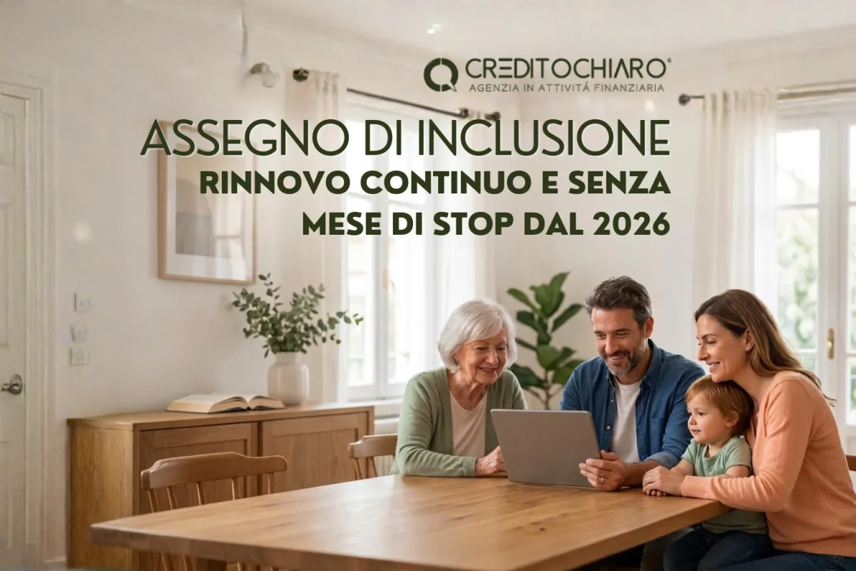 Assegno di Inclusione senza mese di stop: dal 2026 il rinnovo diventa continuo, più semplice e senza interruzioni economiche.
