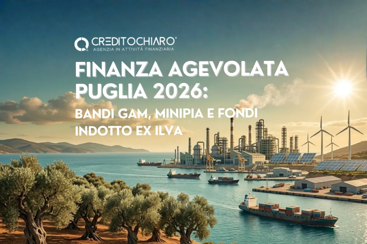Finanza Agevolata Puglia 2026: Bandi GAM, MiniPIA e Fondi Indotto ex Ilva