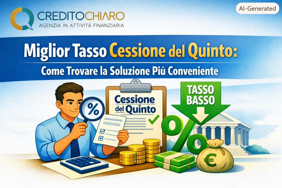 Miglior Tasso Cessione del Quinto: Richiedi Preventivo Online Gratuito | CreditoChiaro