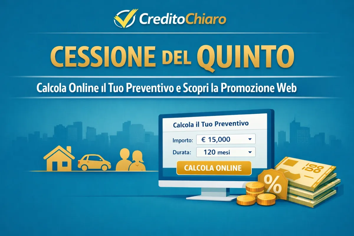Preventivo Cessione del Quinto Online: Promo Web per Dipendenti e Pensionati