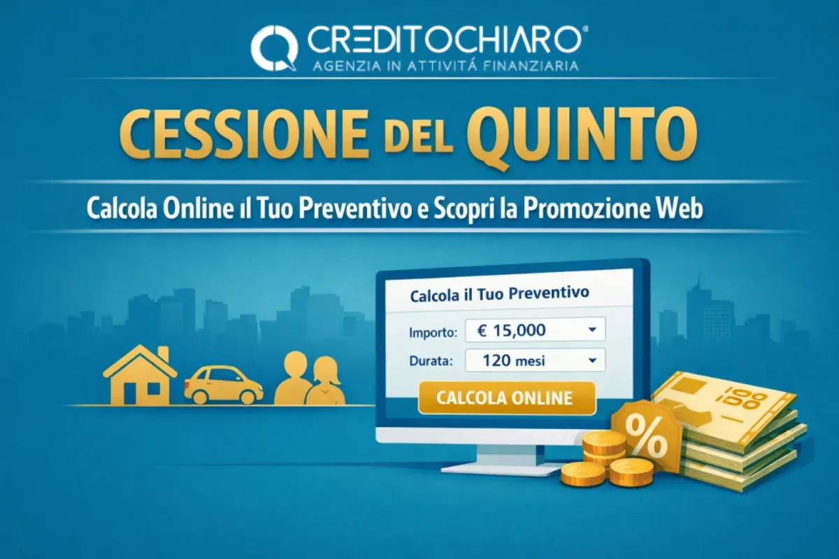 Preventivo Cessione del Quinto Online: Promo Web per Dipendenti e Pensionati